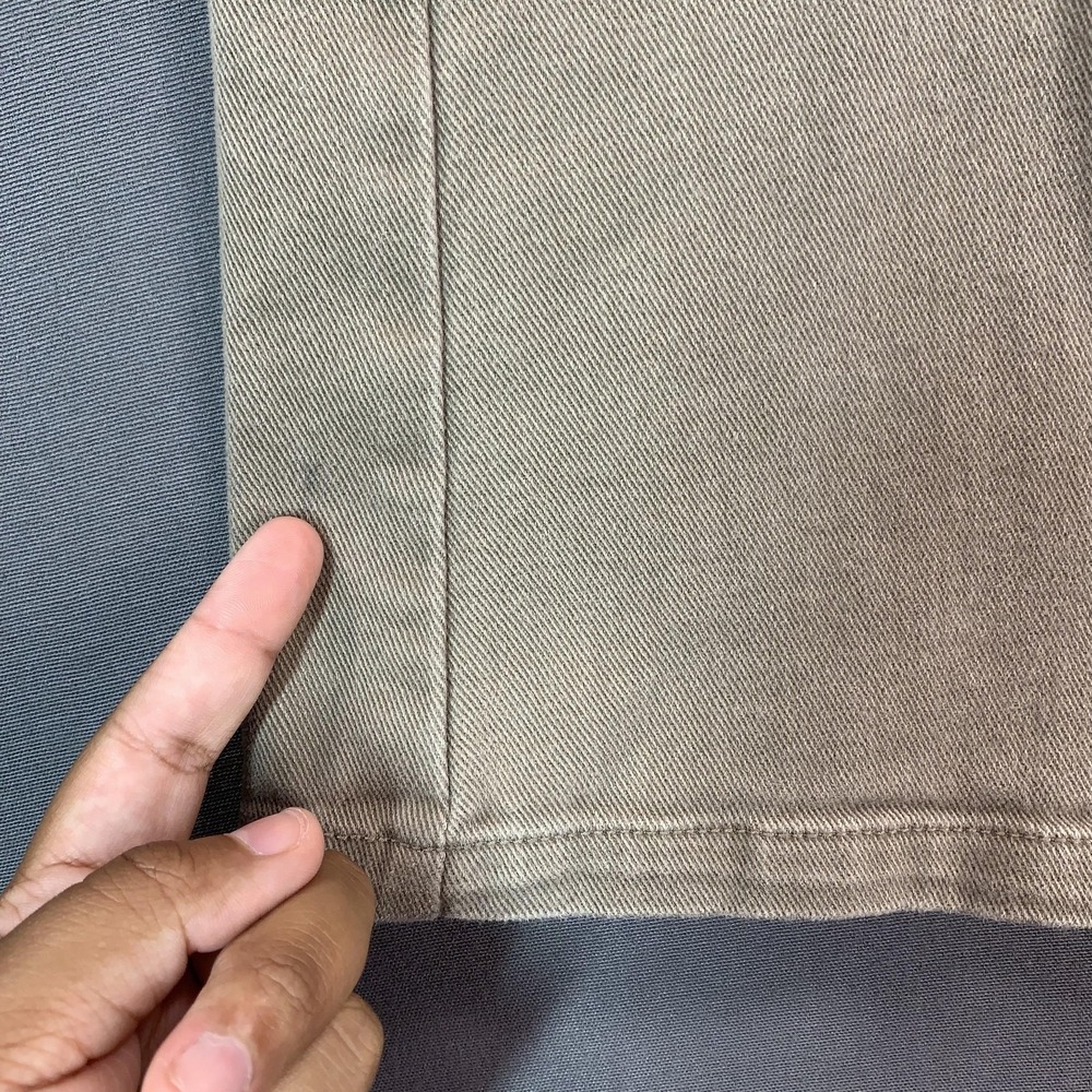 Liz Claiborne Jeans Womens 12 Beige Light Wash Mid Rise Bootcut Stretch 34x30 - Picture 4 of 15